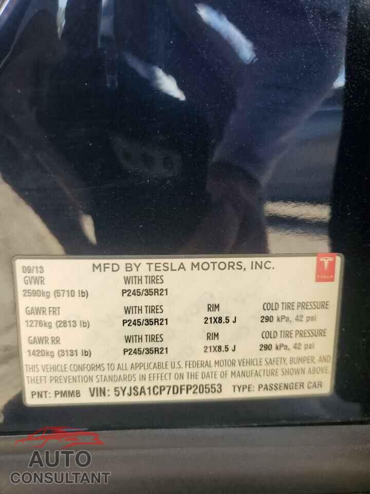 TESLA MODEL S 2013 - 5YJSA1CP7DFP20553