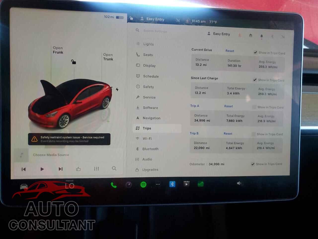 TESLA MODEL 3 2022 - 5YJ3E1EA1NF295186