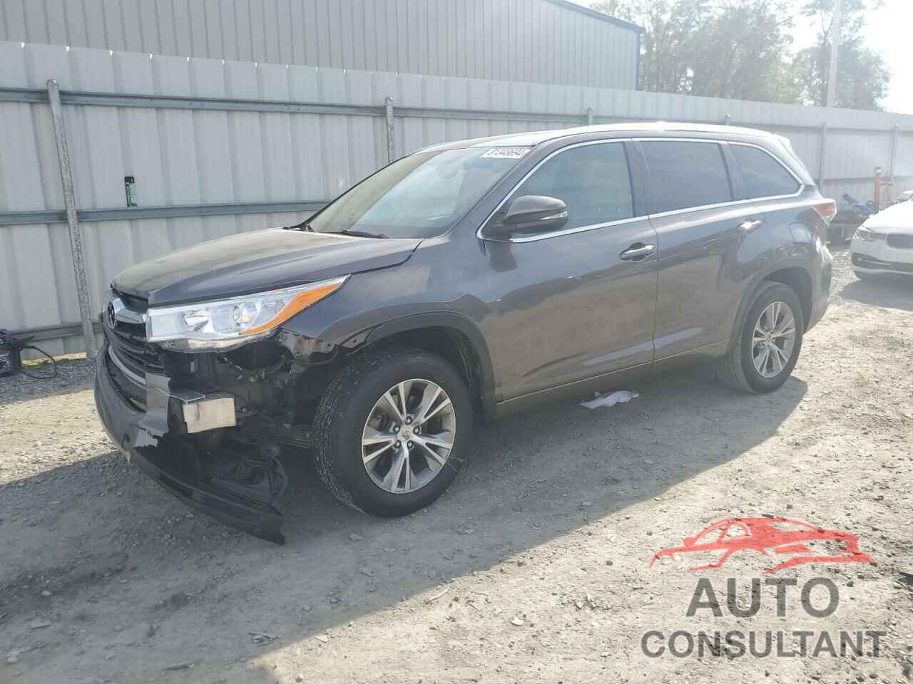 TOYOTA HIGHLANDER 2014 - 5TDKKRFH7ES036678