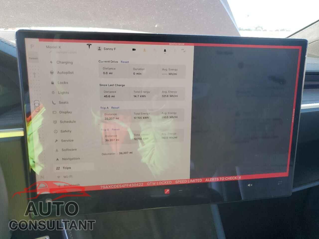 TESLA MODEL X 2023 - 7SAXCDE54PF430422
