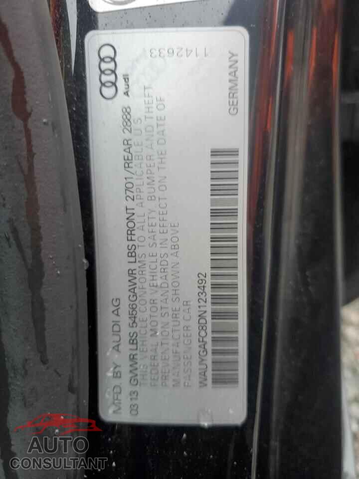 AUDI A7 2013 - WAUYGAFC8DN123492