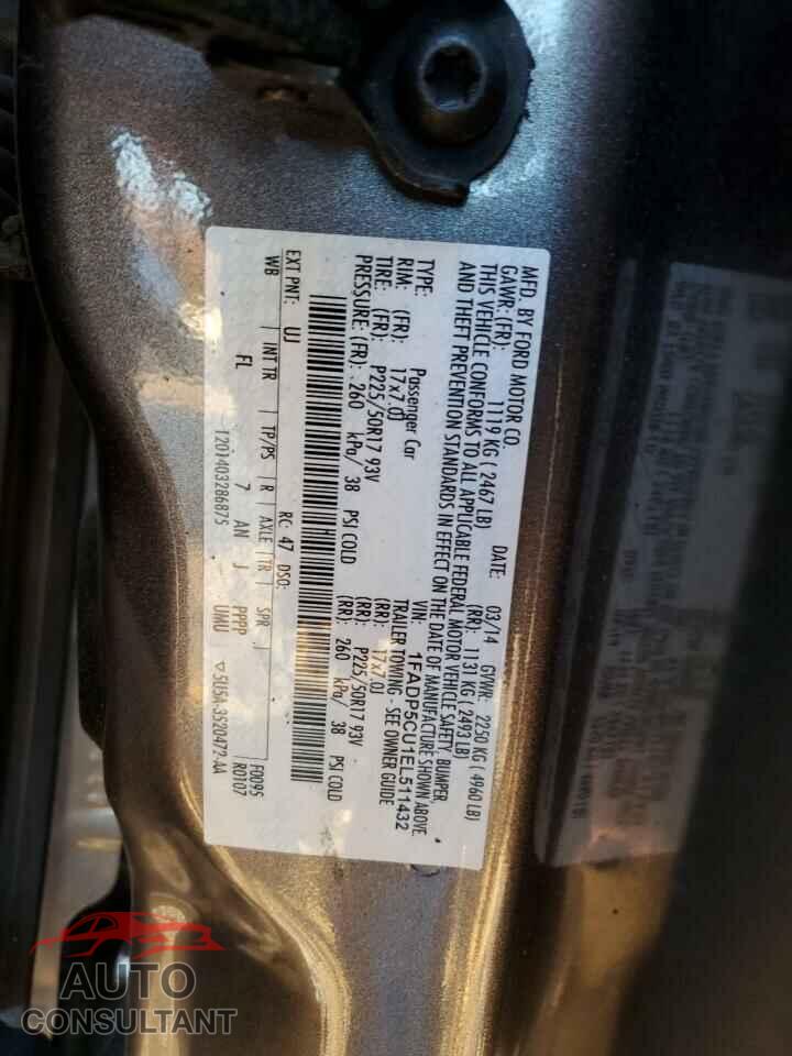 FORD CMAX 2014 - 1FADP5CU1EL511432