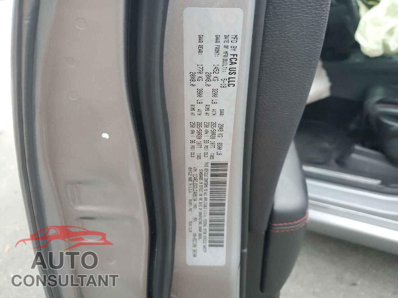 DODGE DURANGO 2018 - 1C4RDJDG3JC409134