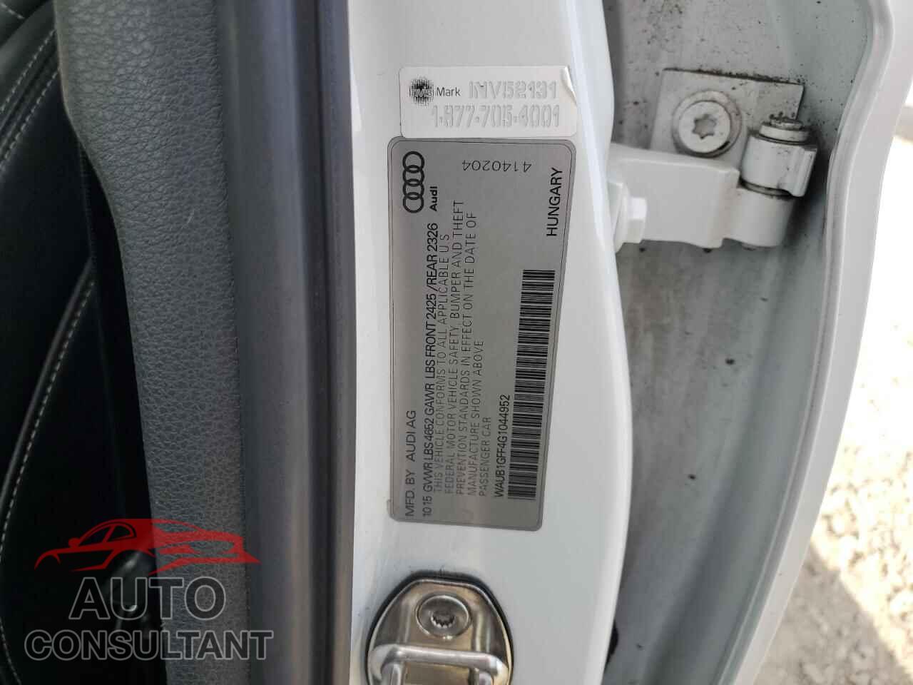 AUDI S3 2016 - WAUB1GFF4G1044952