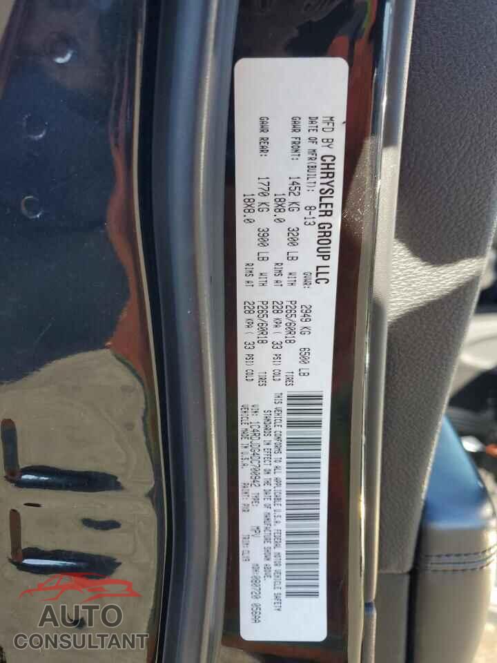 DODGE DURANGO 2013 - 1C4RDJDG4DC700942