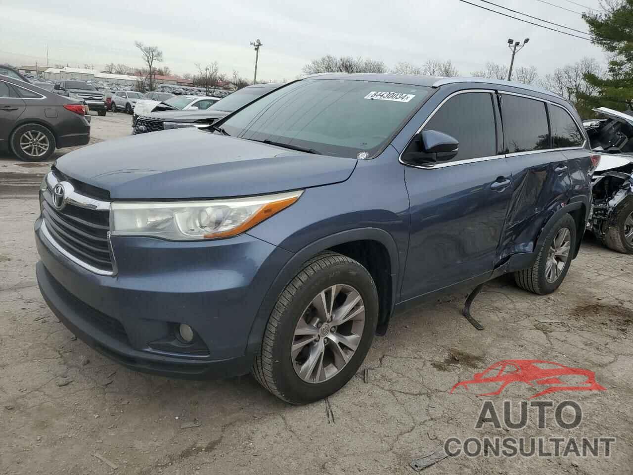 TOYOTA HIGHLANDER 2015 - 5TDJKRFHXFS149649