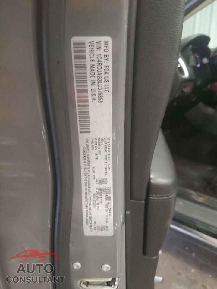 DODGE DURANGO 2020 - 1C4RDJAG3LC376868