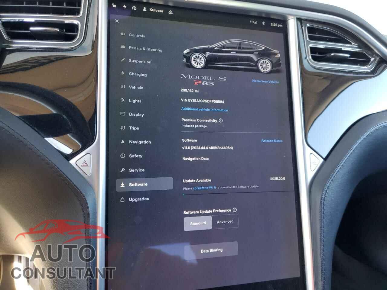 TESLA MODEL S 2013 - 5YJSA1CP5DFP08594