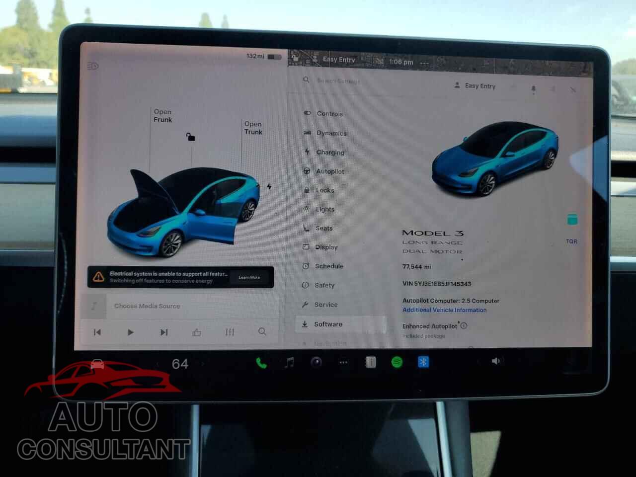 TESLA MODEL 3 2018 - 5YJ3E1EB5JF145343