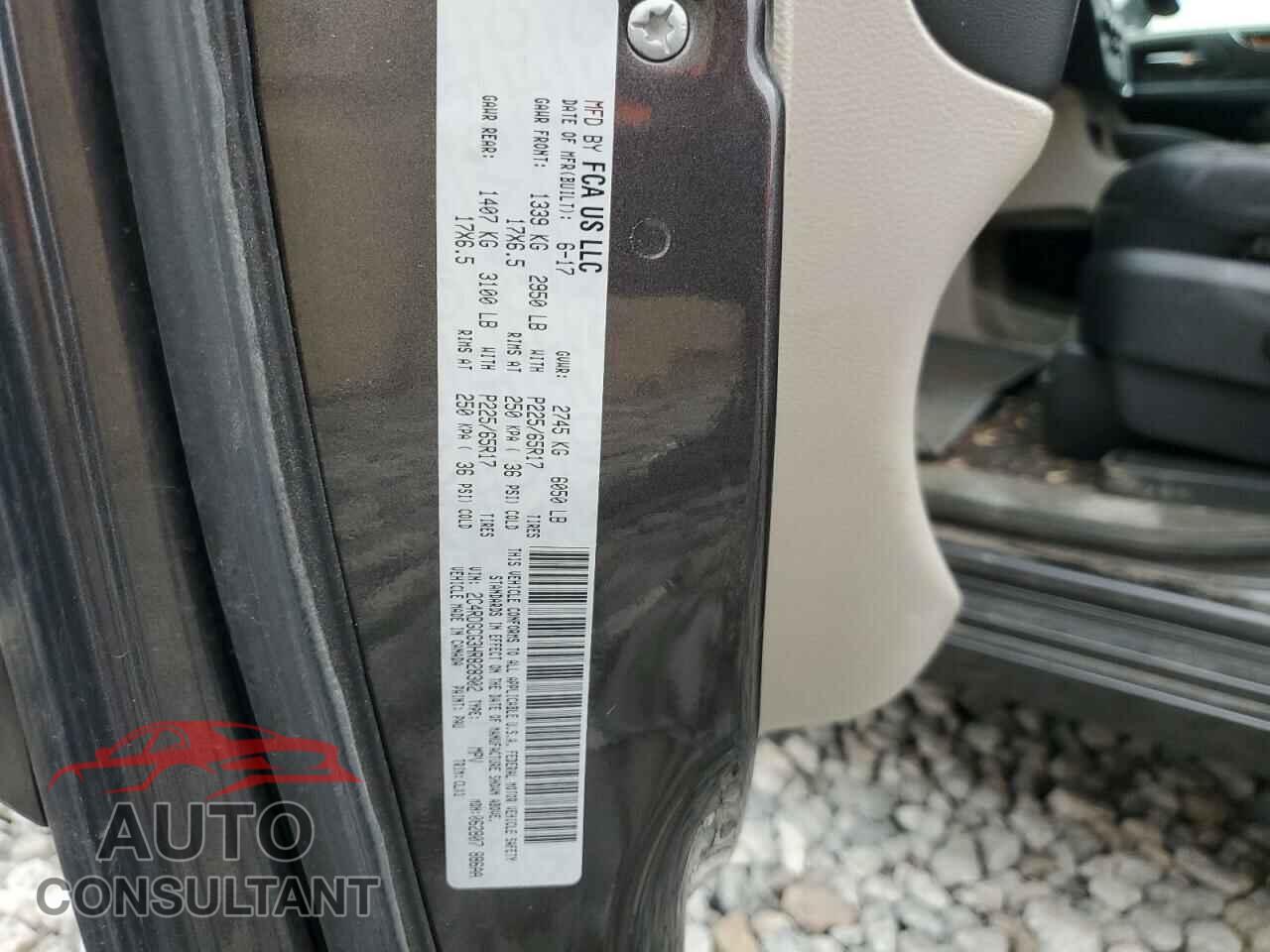 DODGE CARAVAN 2017 - 2C4RDGCG3HR828302