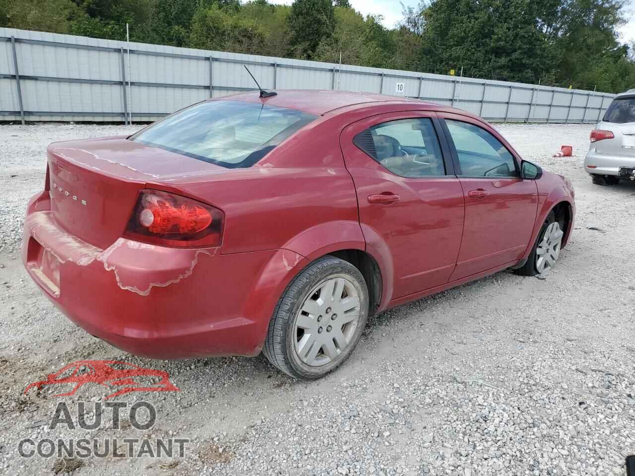 DODGE AVENGER 2012 - 1C3CDZAB8CN167563