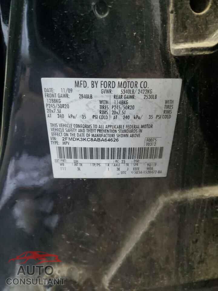 FORD EDGE 2010 - 2FMDK3KC8ABA64626