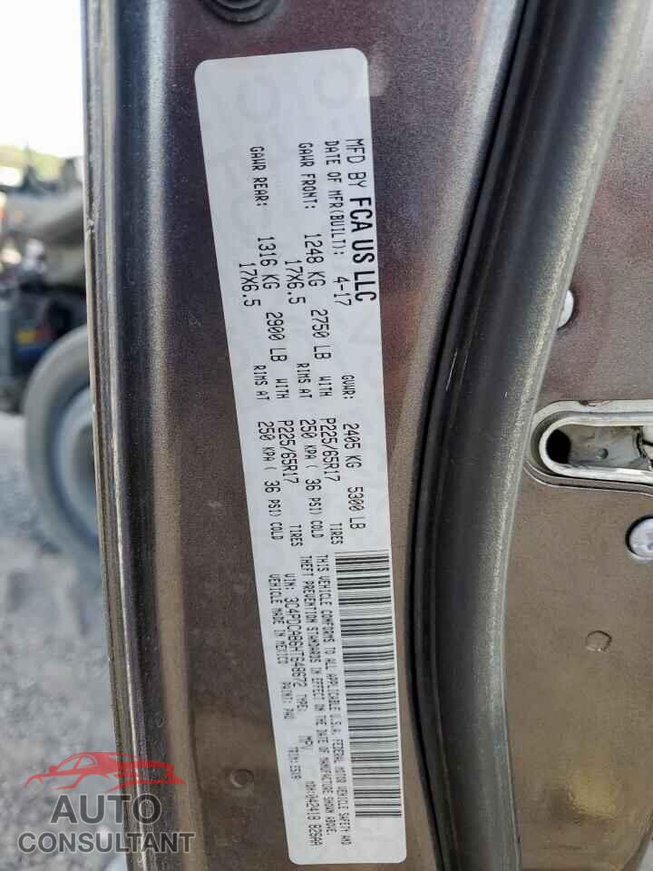 DODGE JOURNEY 2017 - 3C4PDCAB6HT648672