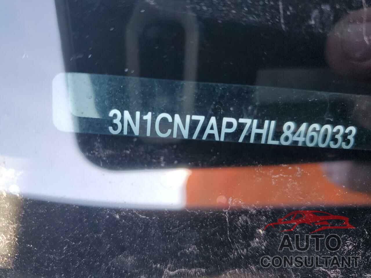 NISSAN VERSA 2017 - 3N1CN7AP7HL846033