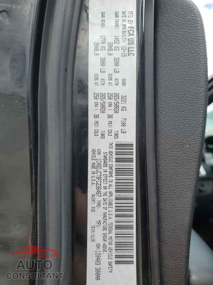 DODGE DURANGO 2015 - 1C4SDJCT9FC236467
