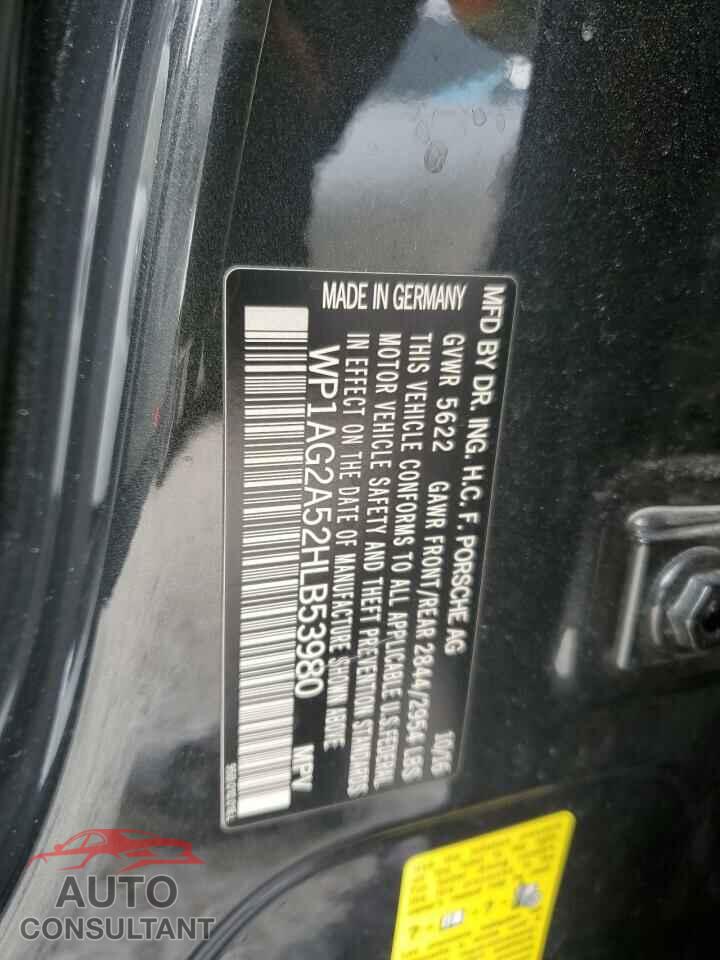 PORSCHE MACAN 2017 - WP1AG2A52HLB53980