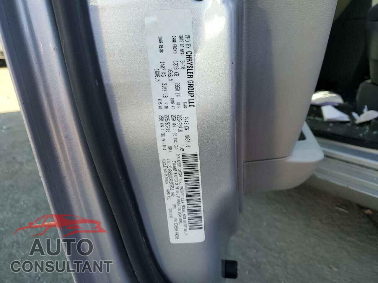 DODGE CARAVAN 2010 - 2D4RN5D1XAR245052
