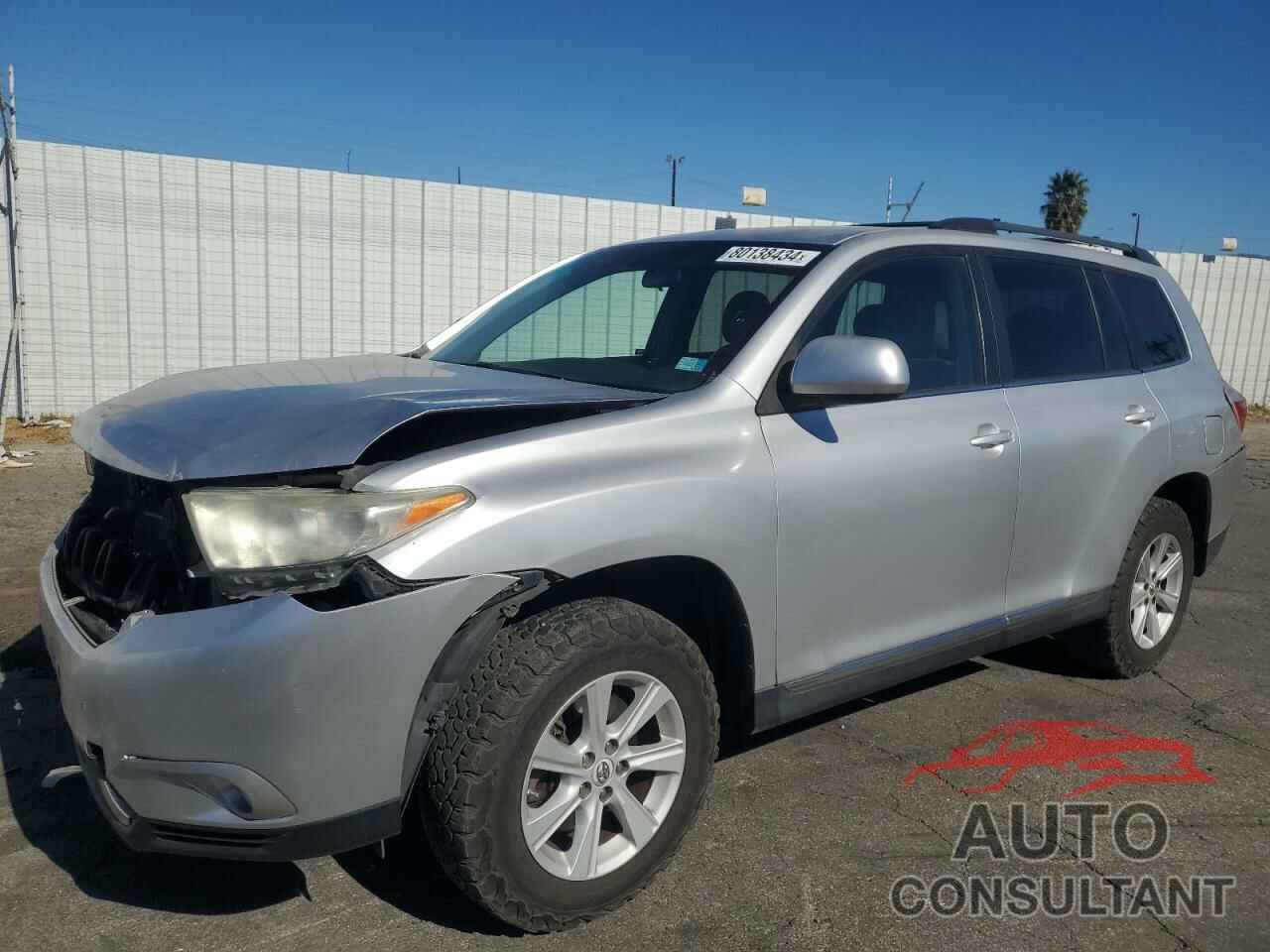 TOYOTA HIGHLANDER 2012 - 5TDBK3EH9CS150399