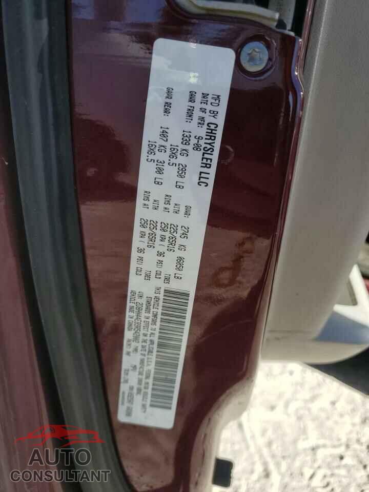 DODGE CARAVAN 2009 - 2D8HN44E89R542002