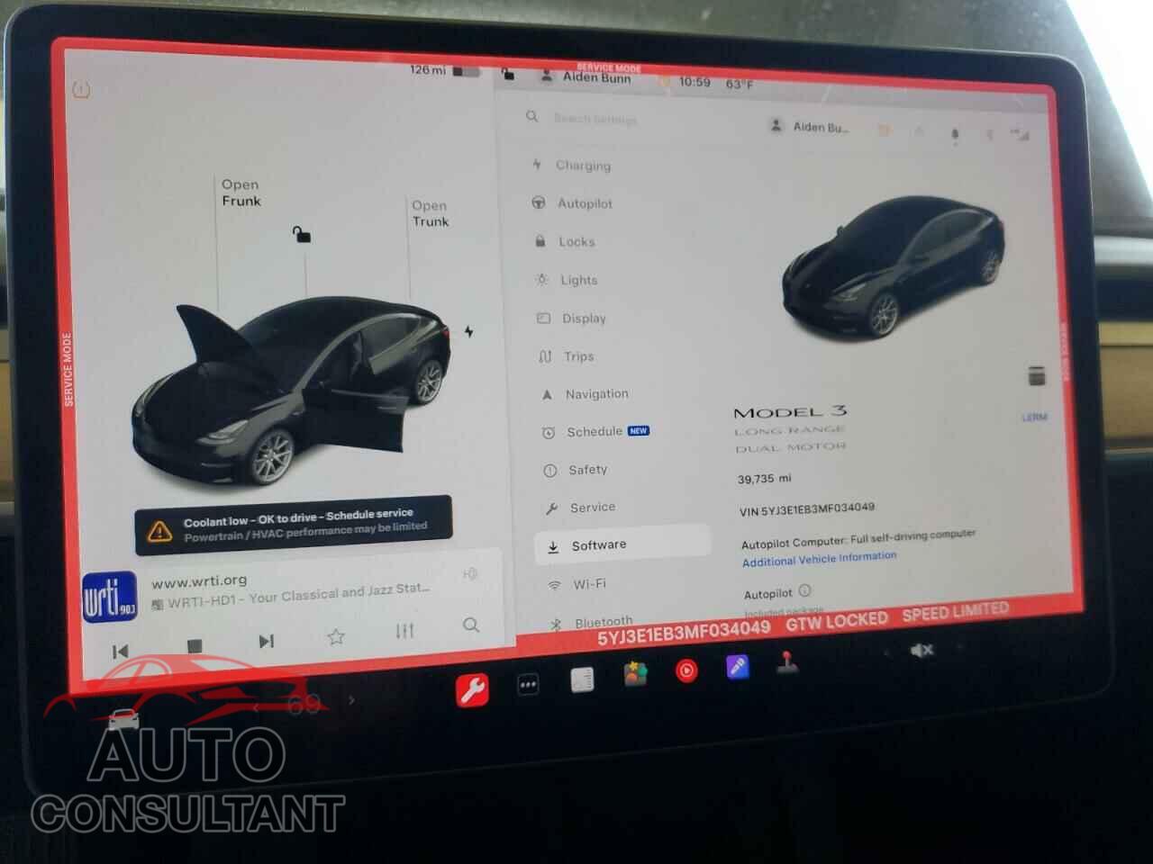 TESLA MODEL 3 2021 - 5YJ3E1EB3MF034049