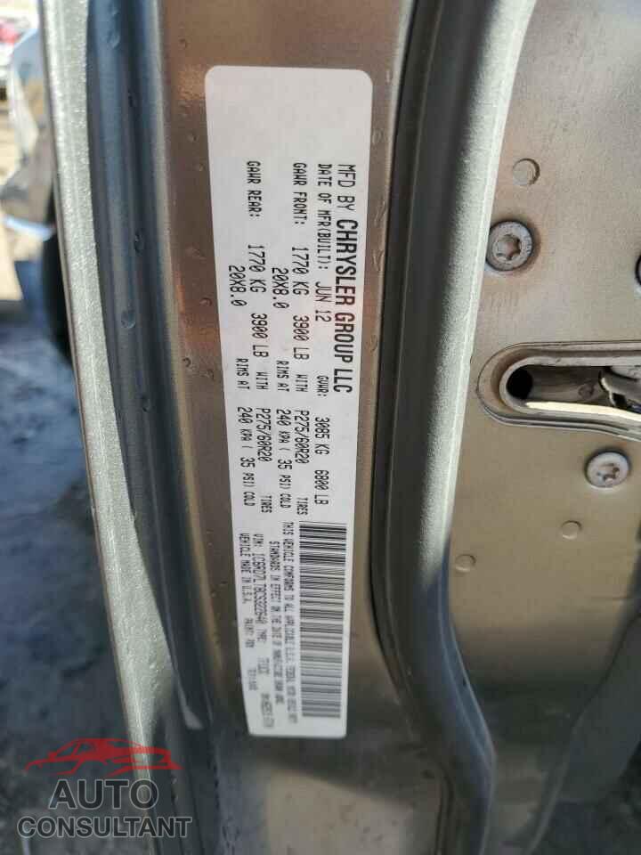DODGE RAM 1500 2012 - 1C6RD7LT8CS322640