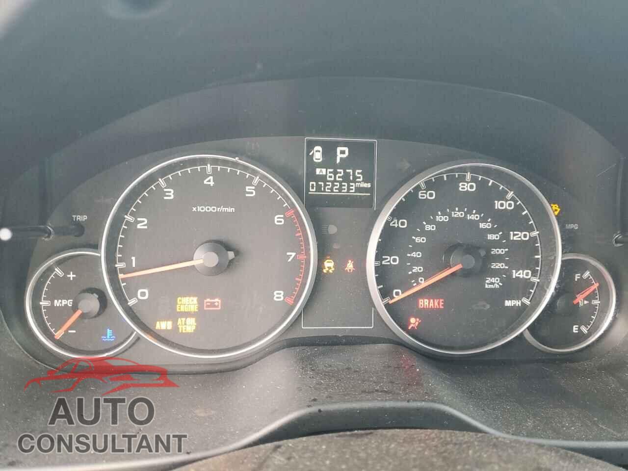 SUBARU OUTBACK 2013 - 4S4BRCAC3D3256352