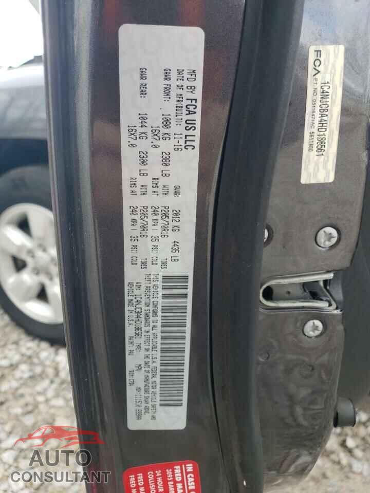 JEEP COMPASS 2017 - 1C4NJCBA4HD186561