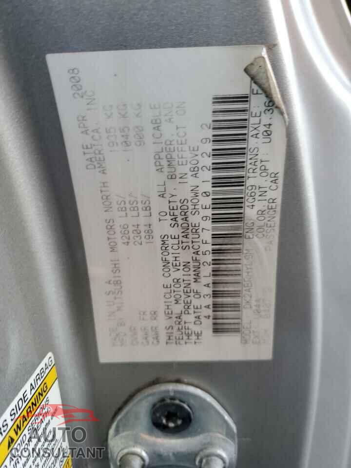 MITSUBISHI ECLIPSE 2009 - 4A3AL25F79E012292