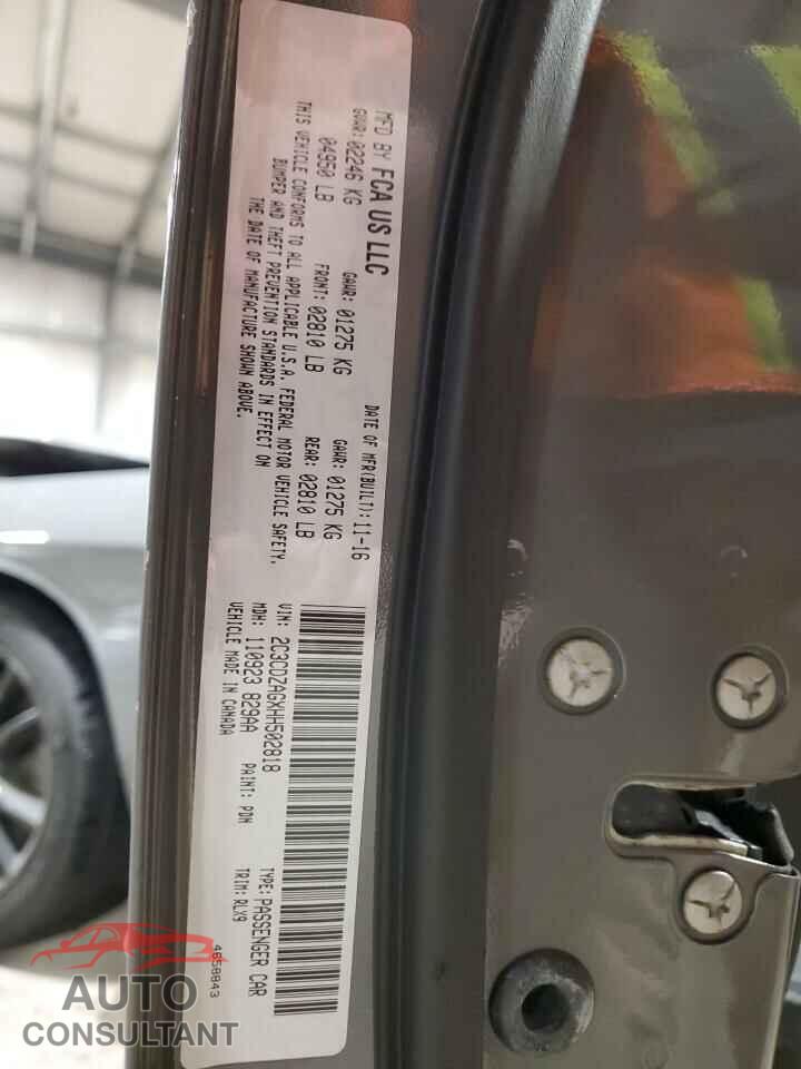 DODGE CHALLENGER 2017 - 2C3CDZAGXHH502818