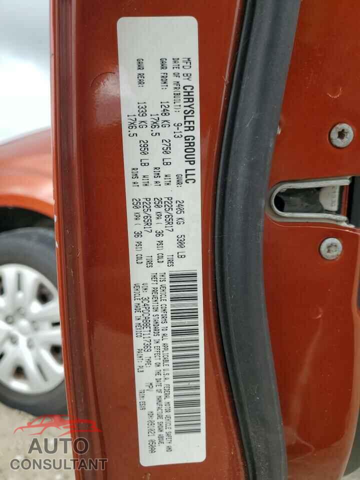 DODGE JOURNEY 2014 - 3C4PDCAB8ET117369