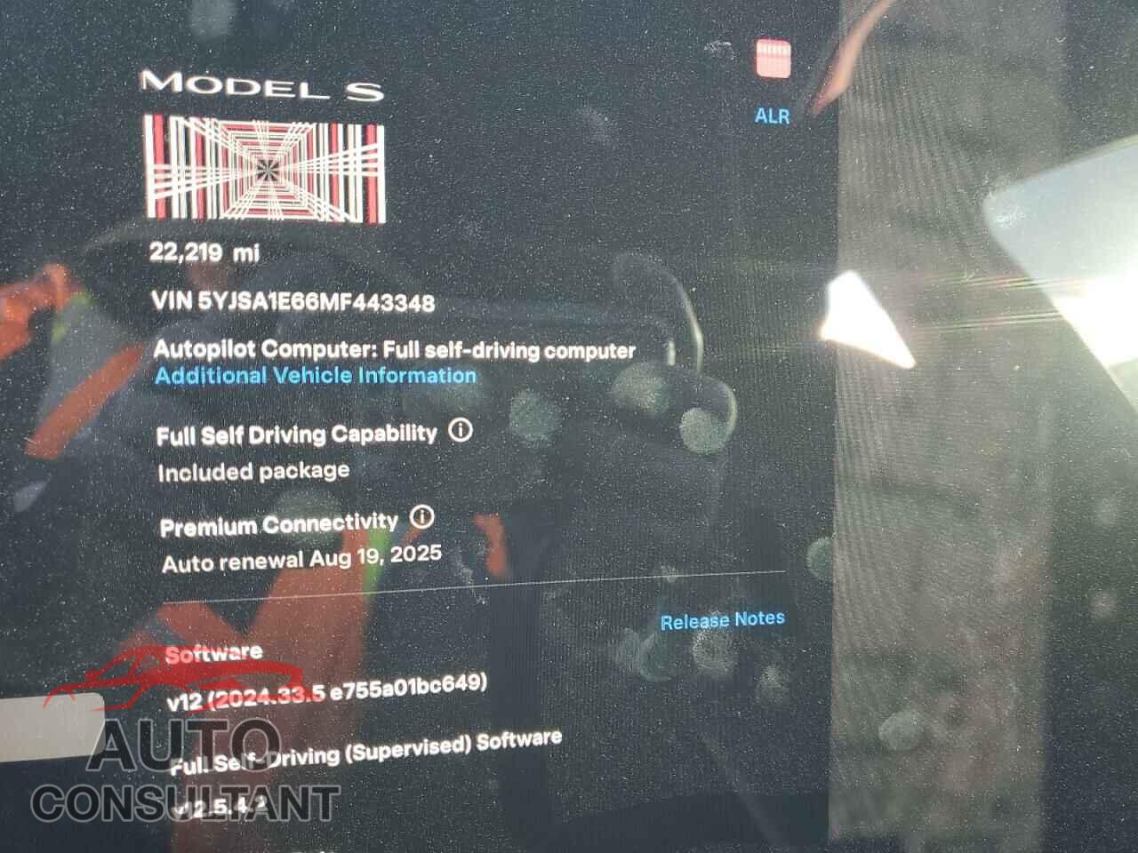 TESLA MODEL S 2021 - 5YJSA1E66MF443348