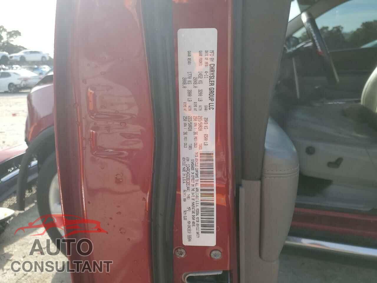 DODGE DURANGO 2011 - 1D4RD4GG3BC651441