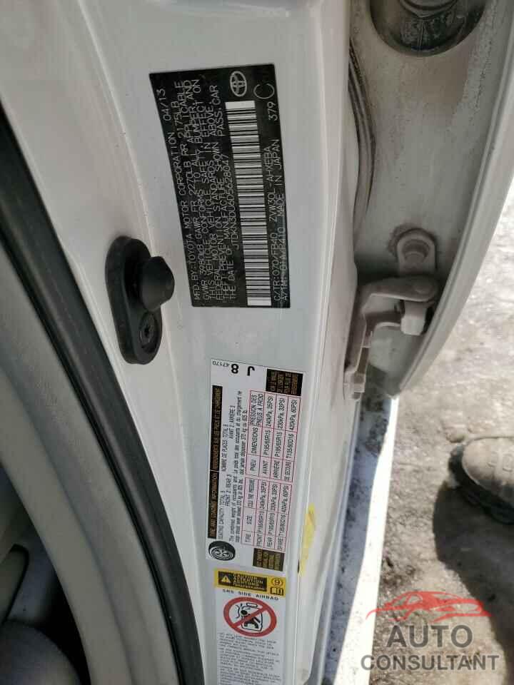 TOYOTA PRIUS 2013 - JTDKN3DU6D5628047