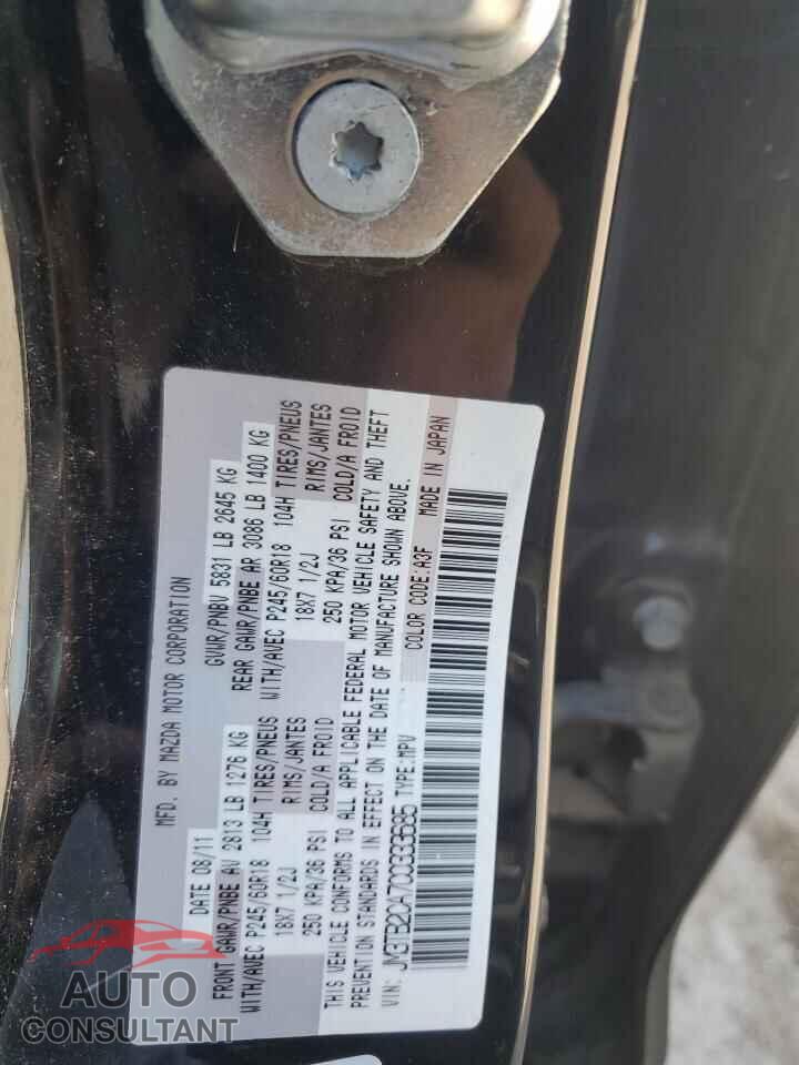 MAZDA CX-9 2012 - JM3TB2CA7C0333685