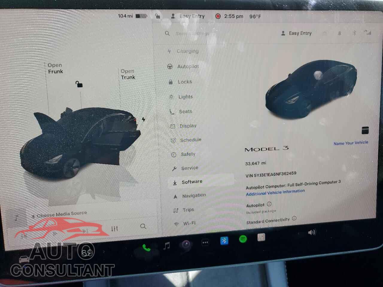 TESLA MODEL 3 2022 - 5YJ3E1EA6NF362459