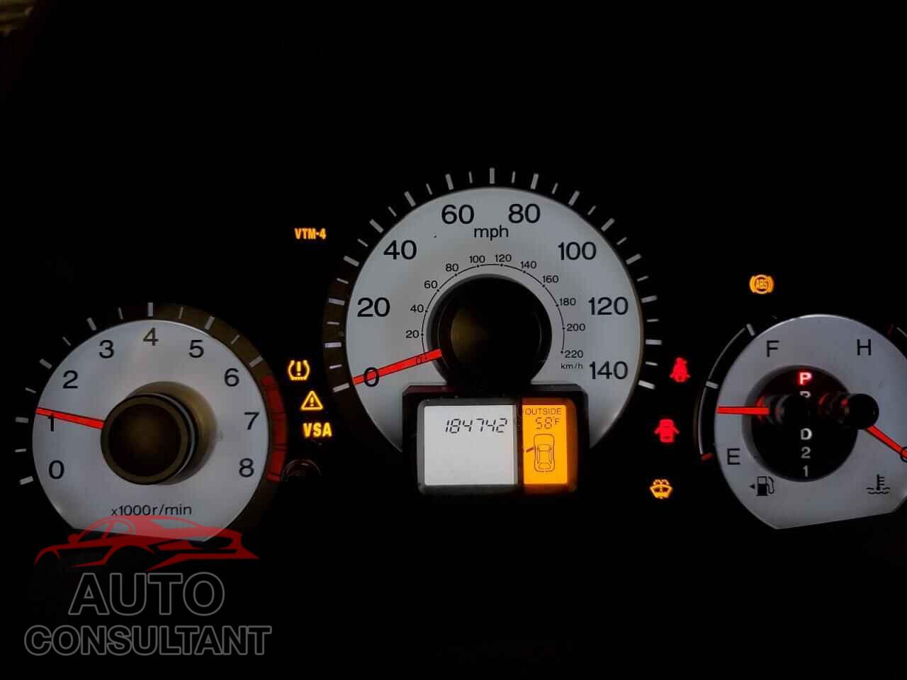 HONDA PILOT 2010 - 5FNYF4H55AB008882