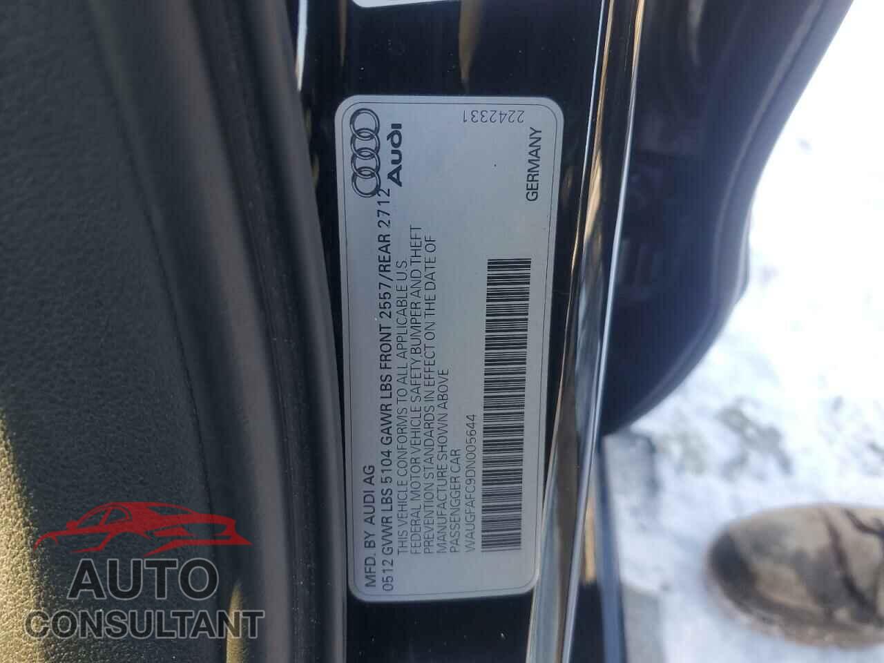 AUDI A6 2013 - WAUGFAFC9DN005644