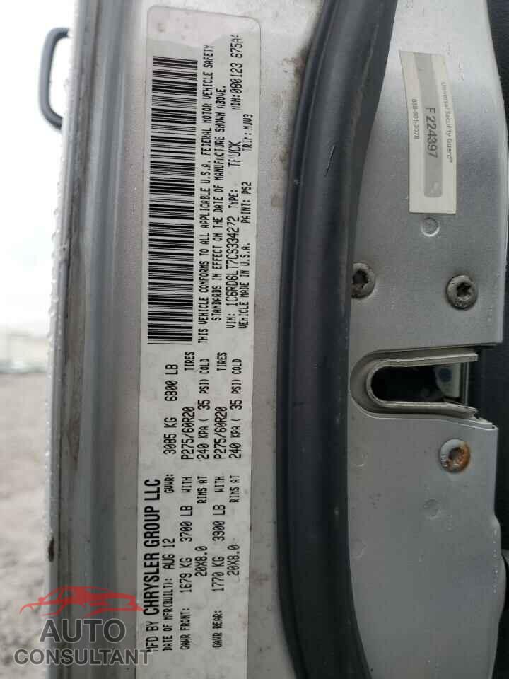 DODGE RAM 1500 2012 - 1C6RD6LT7CS334272