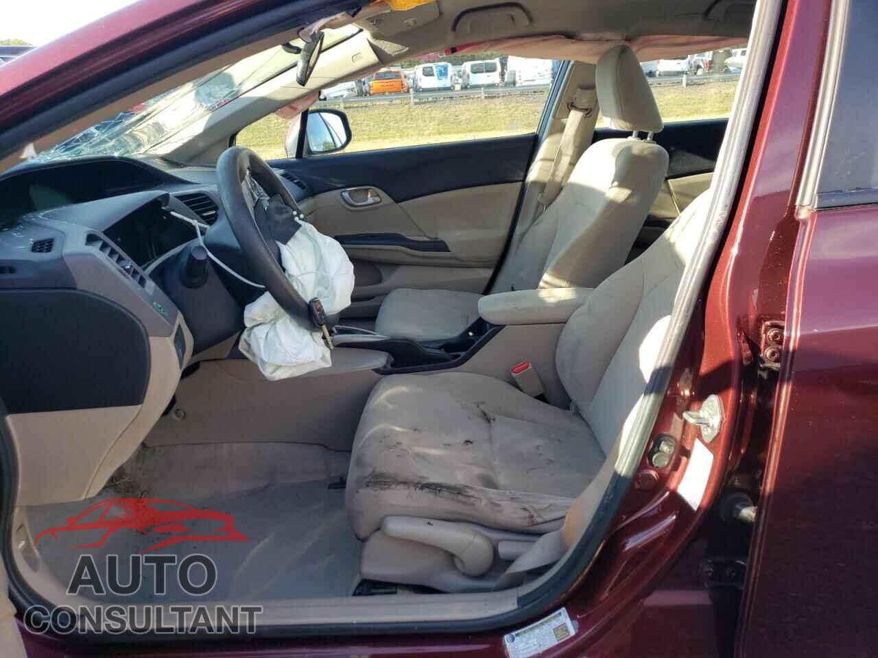 HONDA CIVIC 2012 - 19XFB2F50CE344345