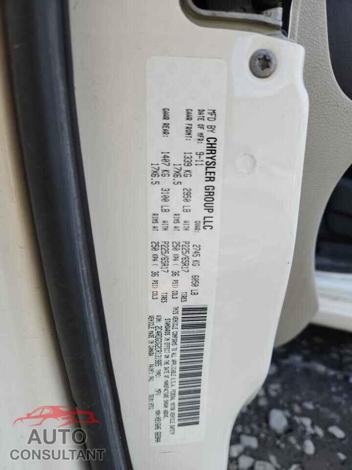 DODGE CARAVAN 2012 - 2C4RDGDG2CR131985