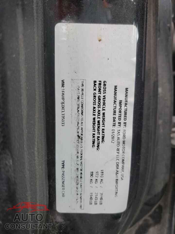FORD FOCUS 2012 - 1FAHP3J2XCL335033