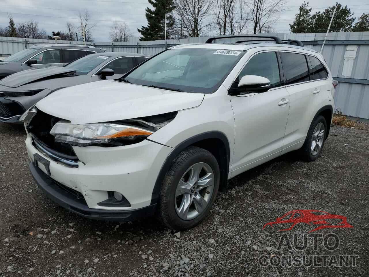 TOYOTA HIGHLANDER 2016 - 5TDDKRFH1GS232322