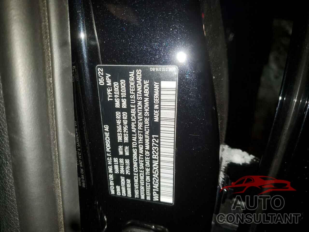 PORSCHE MACAN 2022 - WP1AG2A5XNLB23721