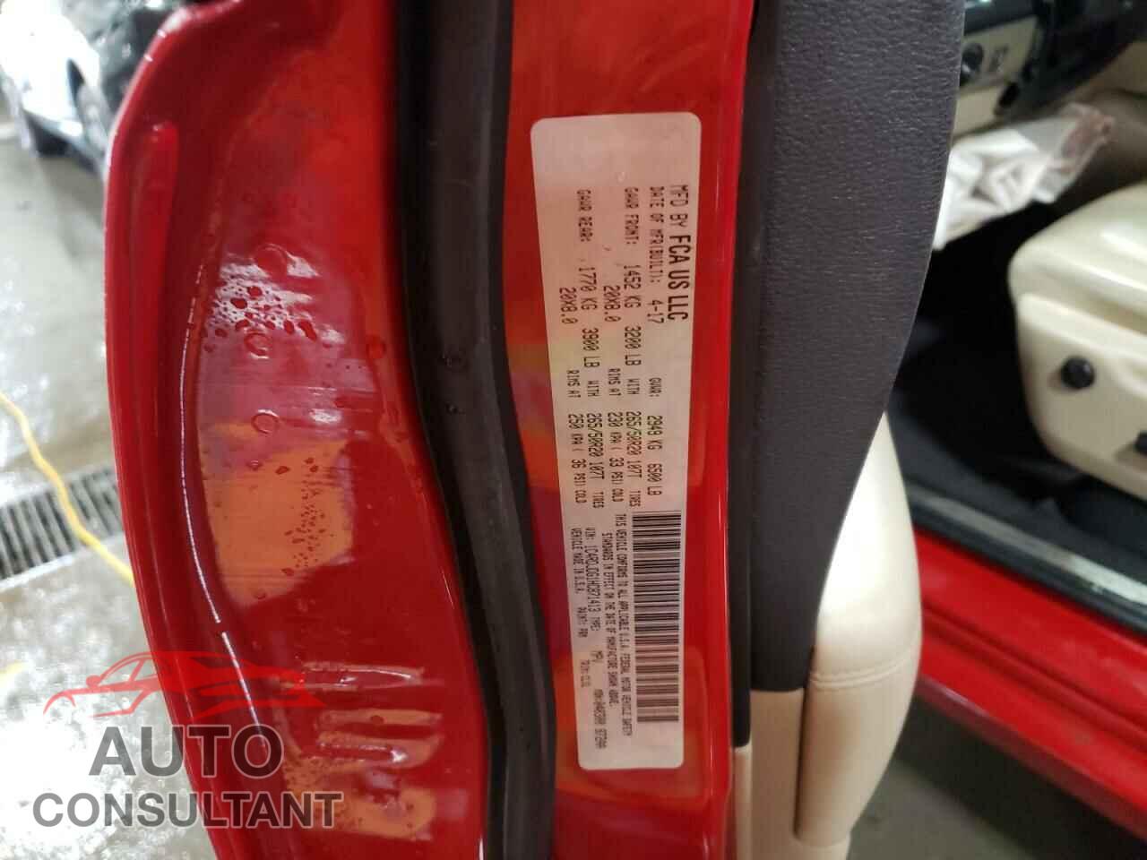DODGE DURANGO 2017 - 1C4RDJDG1HC871413