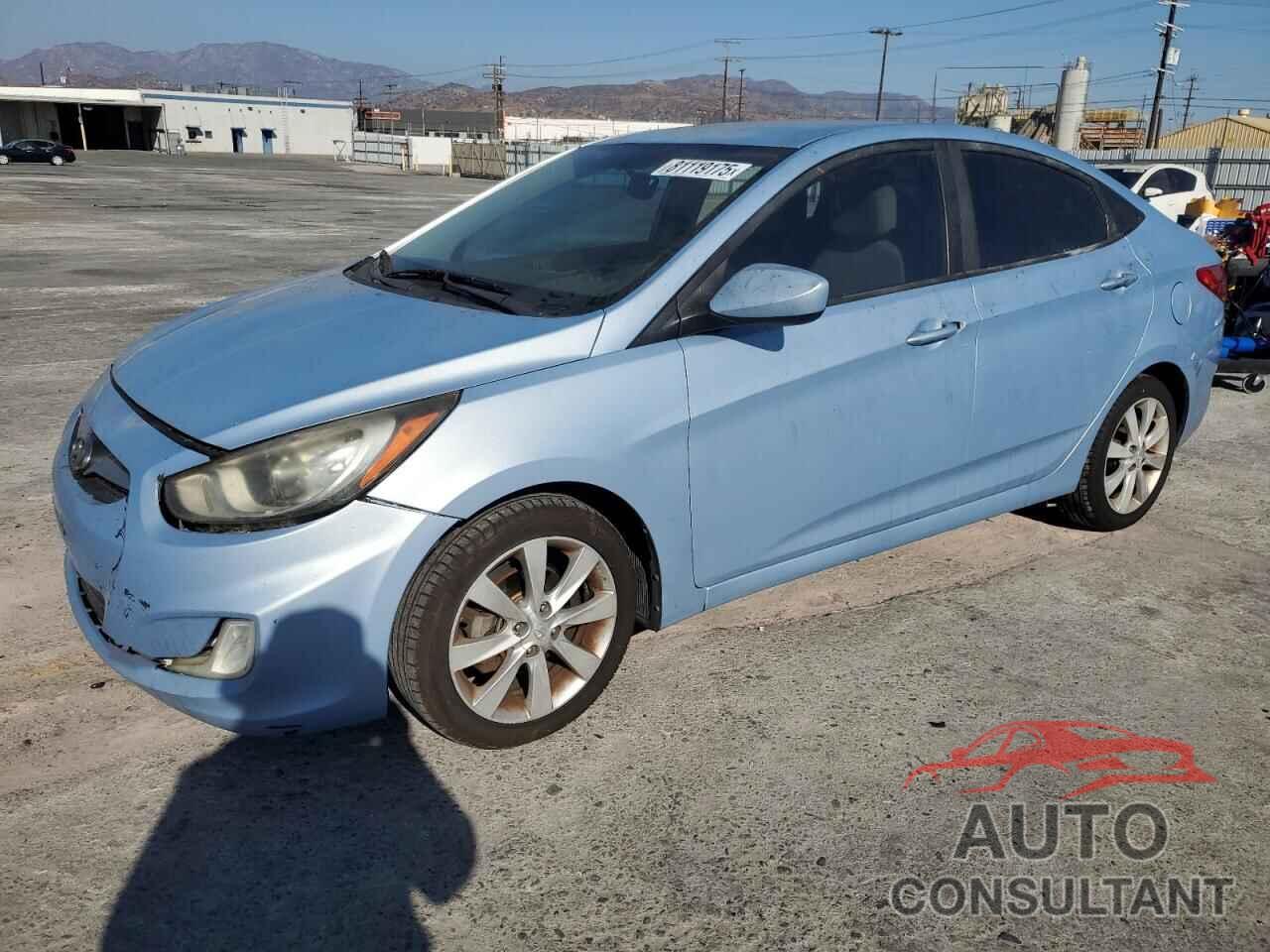 HYUNDAI ACCENT 2012 - KMHCU4AE2CU256801
