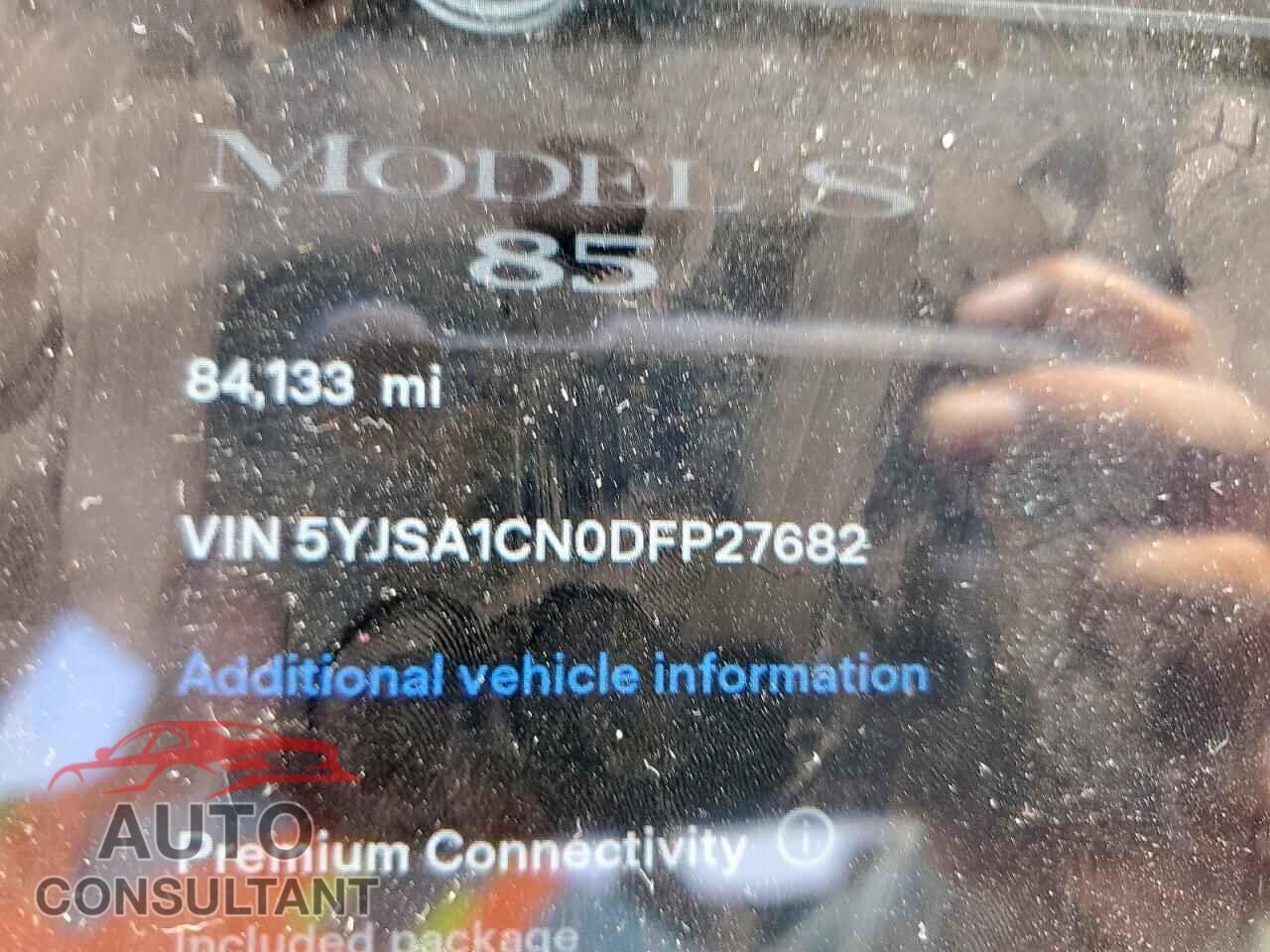 TESLA MODEL S 2013 - 5YJSA1CN0DFP27682