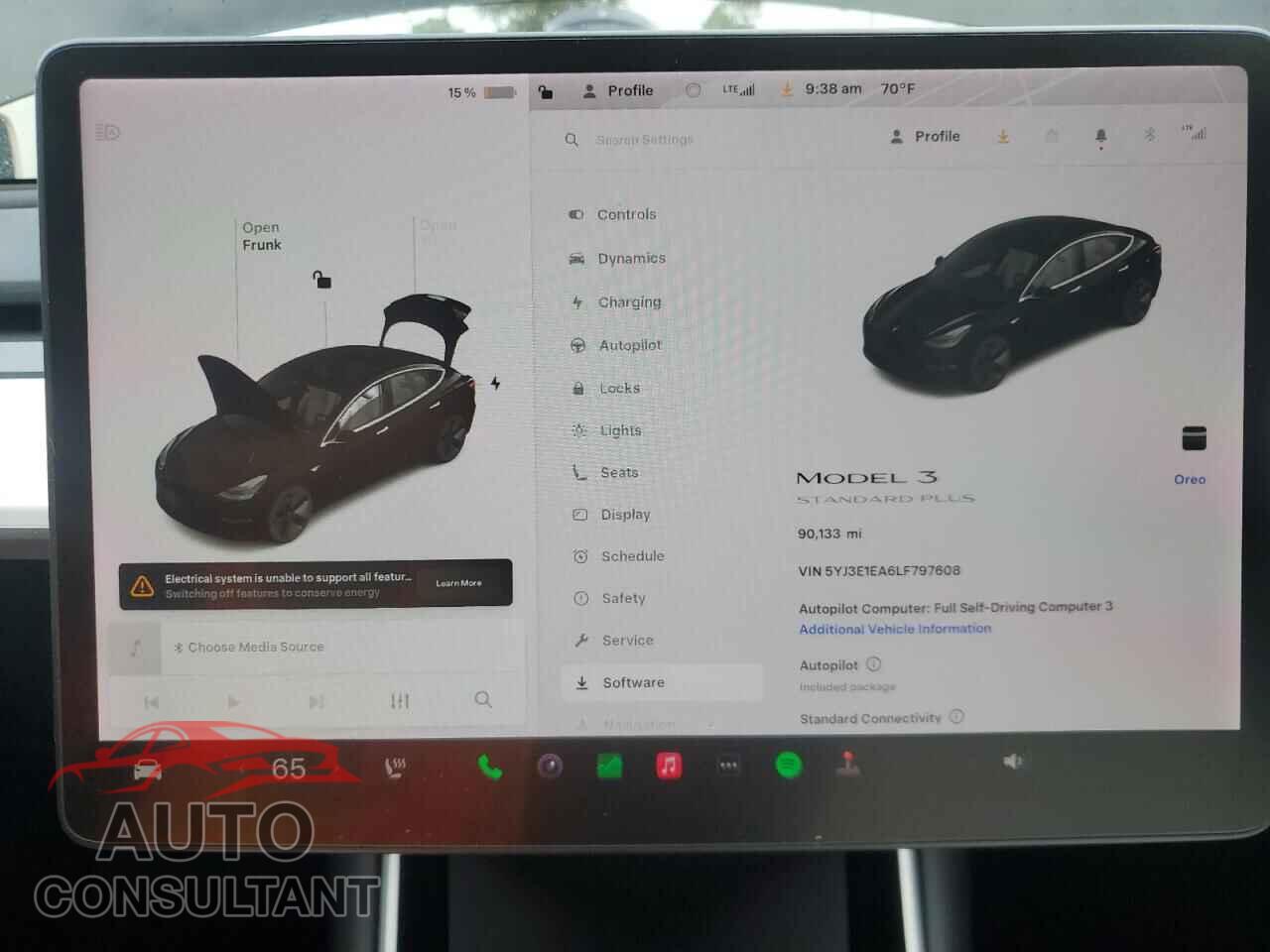 TESLA MODEL 3 2020 - 5YJ3E1EA6LF797608