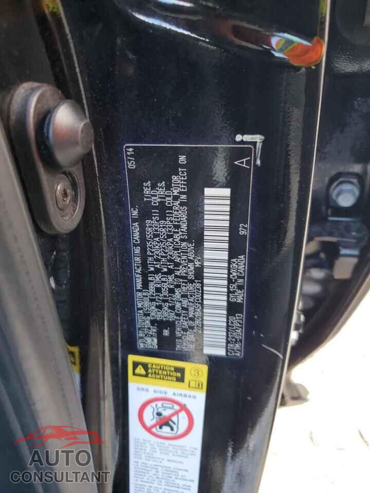 LEXUS RX450 2015 - 2T2BC1BA5FC002381