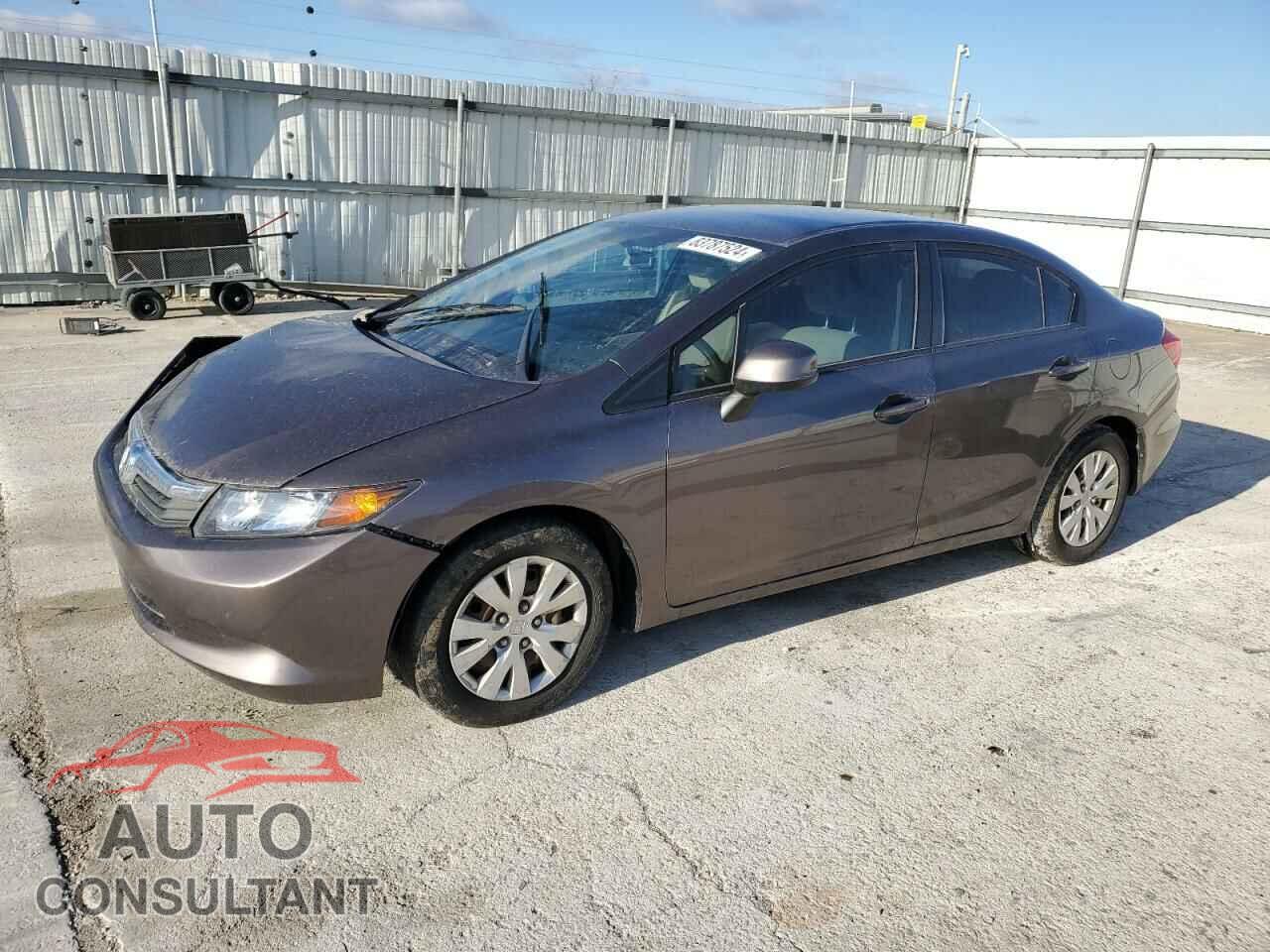 HONDA CIVIC 2012 - 19XFB2F56CE068978