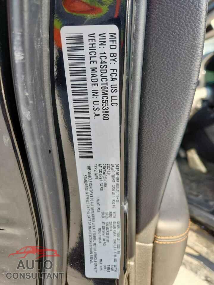 DODGE DURANGO 2021 - 1C4SDJCT6MC553880